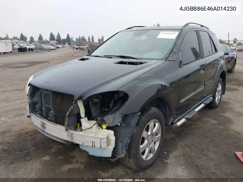 4JGBB86E46A014230 2006 Mercedes-Benz Ml 350 4Matic