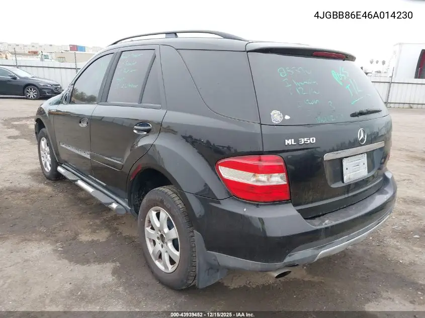 4JGBB86E46A014230 2006 Mercedes-Benz Ml 350 4Matic