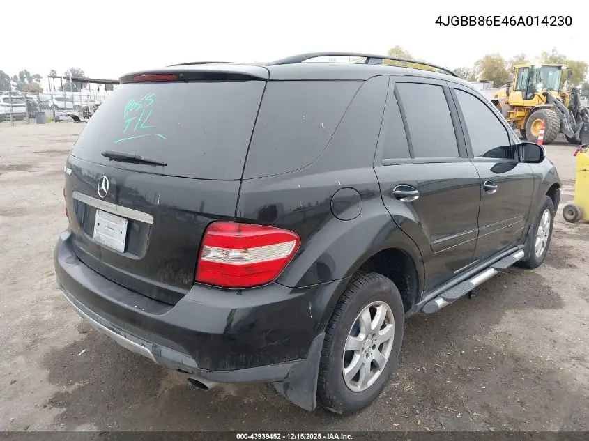 4JGBB86E46A014230 2006 Mercedes-Benz Ml 350 4Matic