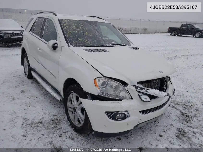 4JGBB22E58A395107 2008 Mercedes-Benz Ml-Class