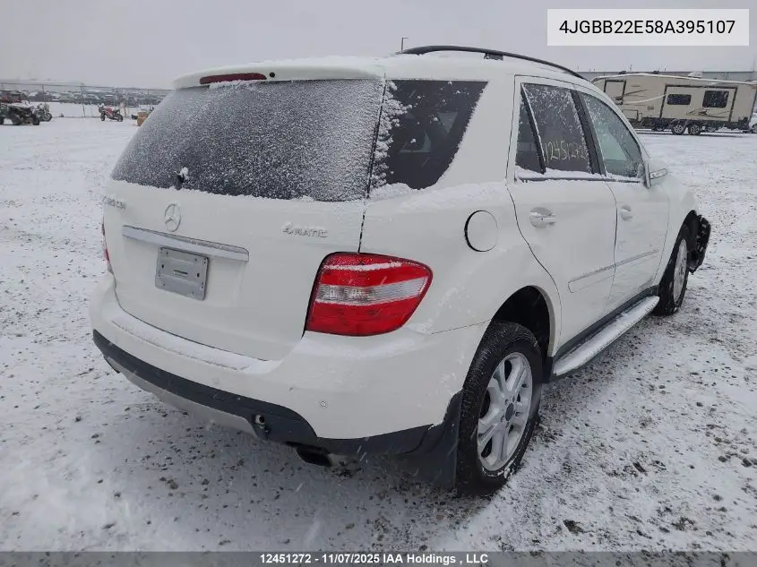 4JGBB22E58A395107 2008 Mercedes-Benz Ml-Class