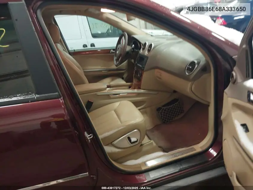 4JGBB86E68A333650 2008 Mercedes-Benz Ml 350 4Matic