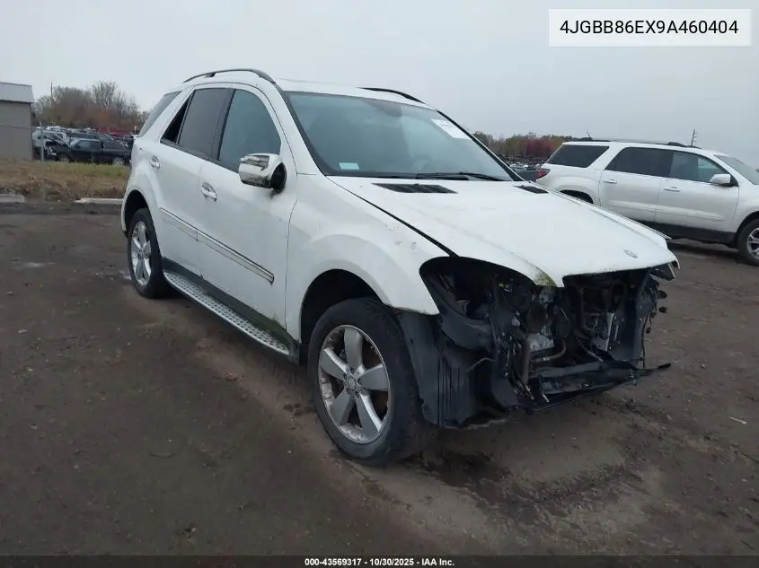 4JGBB86EX9A460404 2009 Mercedes-Benz Ml 350 4Matic