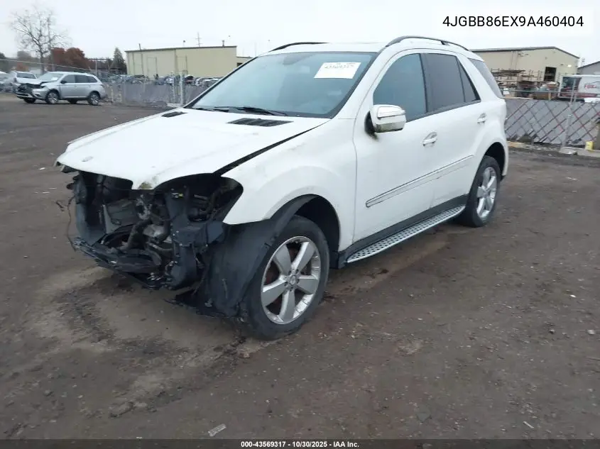 4JGBB86EX9A460404 2009 Mercedes-Benz Ml 350 4Matic