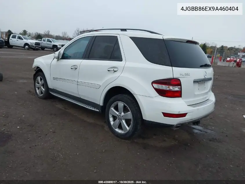 4JGBB86EX9A460404 2009 Mercedes-Benz Ml 350 4Matic