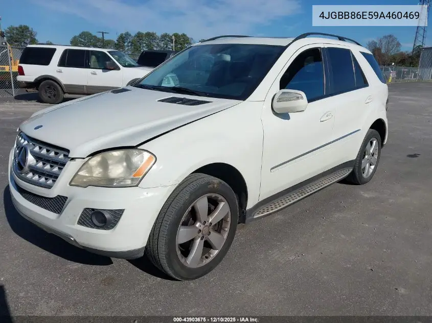 4JGBB86E59A460469 2009 Mercedes-Benz Ml 350 4Matic