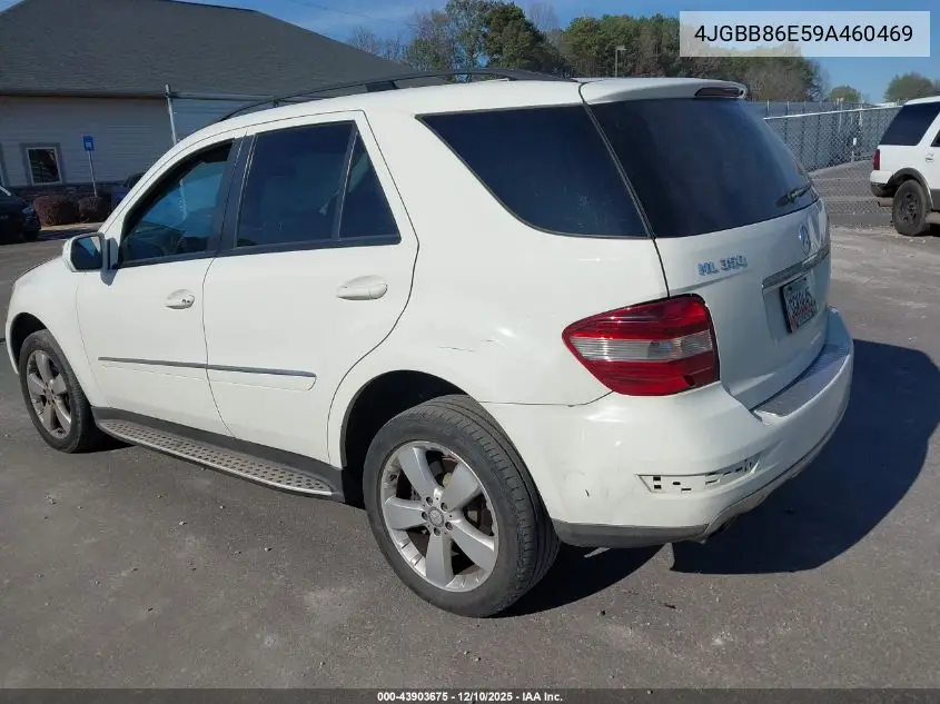 4JGBB86E59A460469 2009 Mercedes-Benz Ml 350 4Matic