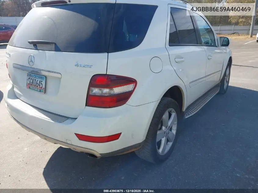 4JGBB86E59A460469 2009 Mercedes-Benz Ml 350 4Matic