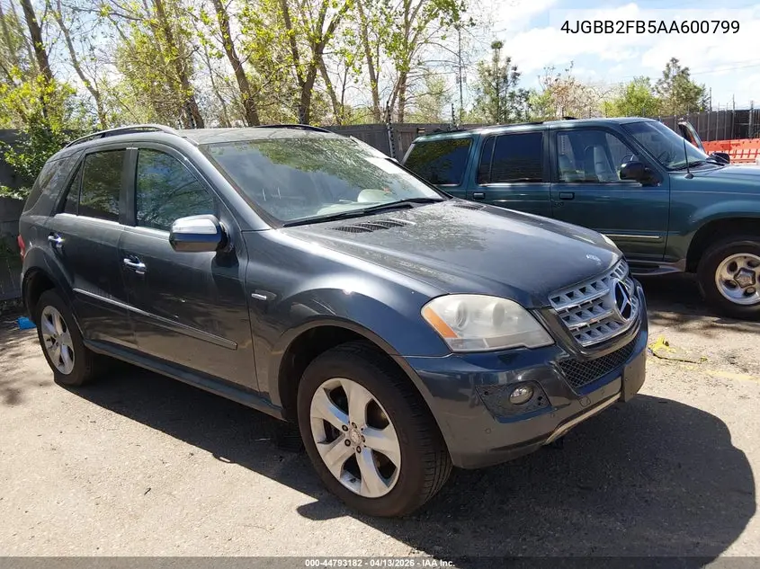 4JGBB2FB5AA600799 2010 Mercedes-Benz Ml 350 Bluetec 4Matic