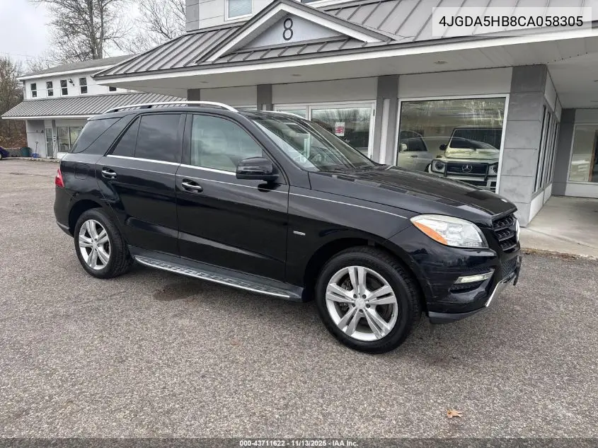 4JGDA5HB8CA058305 2012 Mercedes-Benz Ml 350 4Matic