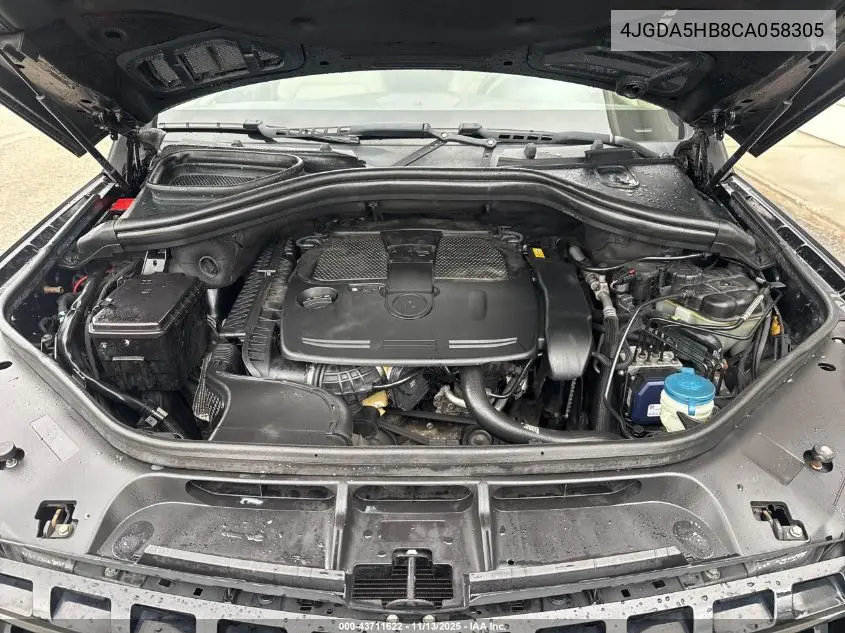 4JGDA5HB8CA058305 2012 Mercedes-Benz Ml 350 4Matic