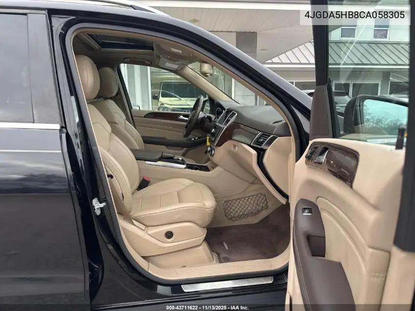 4JGDA5HB8CA058305 2012 Mercedes-Benz Ml 350 4Matic
