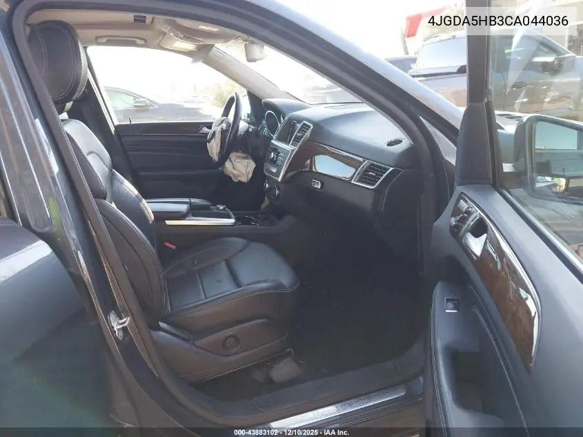 4JGDA5HB3CA044036 2012 Mercedes-Benz Ml 350 4Matic
