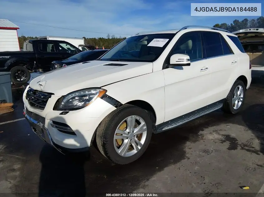 4JGDA5JB9DA184488 2013 Mercedes-Benz Ml 350