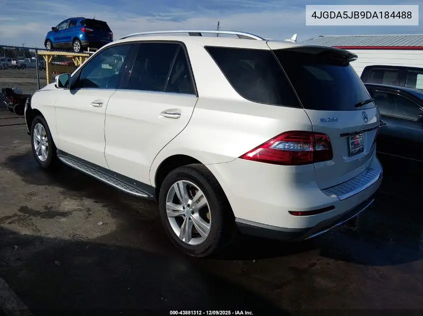 4JGDA5JB9DA184488 2013 Mercedes-Benz Ml 350