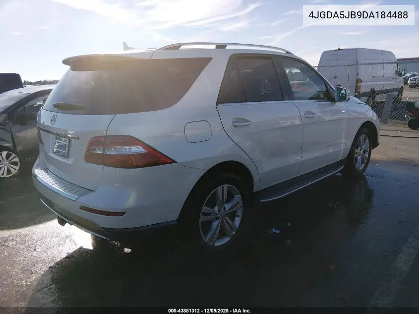 4JGDA5JB9DA184488 2013 Mercedes-Benz Ml 350