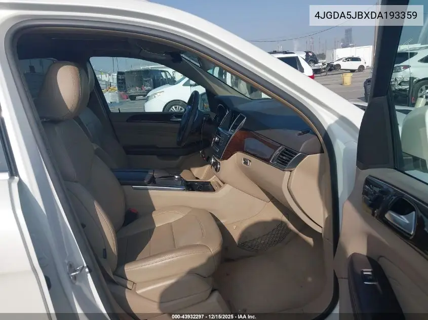 4JGDA5JBXDA193359 2013 Mercedes-Benz Ml 350