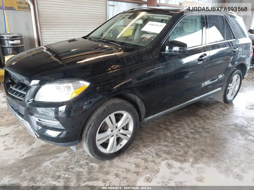 4JGDA5JBXFA593568 2015 Mercedes-Benz Ml 350