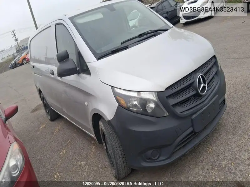 2019 Mercedes-Benz Metris VIN: WD3BG3EA4K3523413 Lot: 12620595