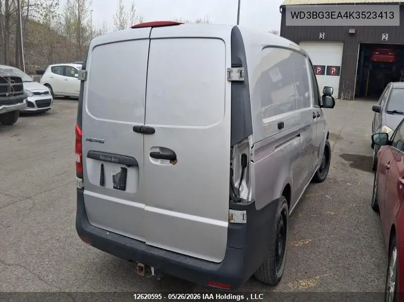 2019 Mercedes-Benz Metris VIN: WD3BG3EA4K3523413 Lot: 12620595