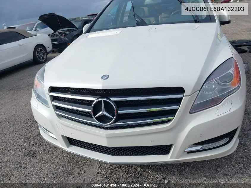 4JGCB6FE6BA132203 2011 Mercedes-Benz R 350 4Matic