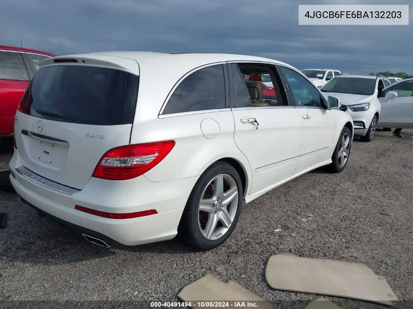 4JGCB6FE6BA132203 2011 Mercedes-Benz R 350 4Matic