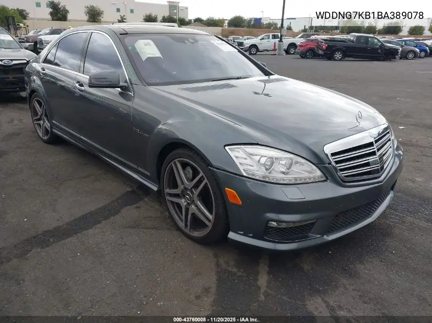 WDDNG7KB1BA389078 2011 Mercedes-Benz S 65 Amg