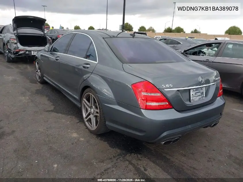 WDDNG7KB1BA389078 2011 Mercedes-Benz S 65 Amg