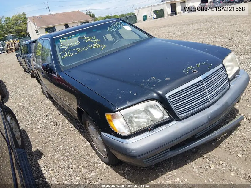 1995 Mercedes-Benz S 350D VIN: WDBGB34E1SA221568 Lot: 45346814