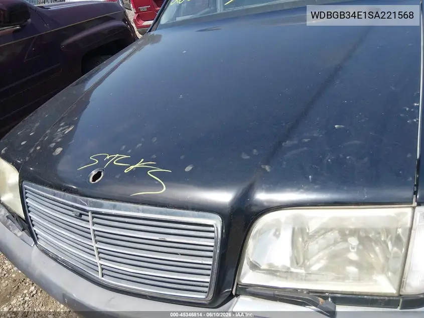 1995 Mercedes-Benz S 350D VIN: WDBGB34E1SA221568 Lot: 45346814