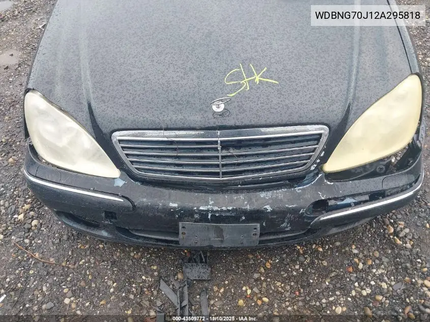 WDBNG70J12A295818 2002 Mercedes-Benz S 430