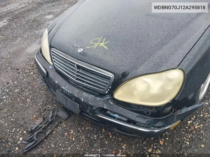 WDBNG70J12A295818 2002 Mercedes-Benz S 430