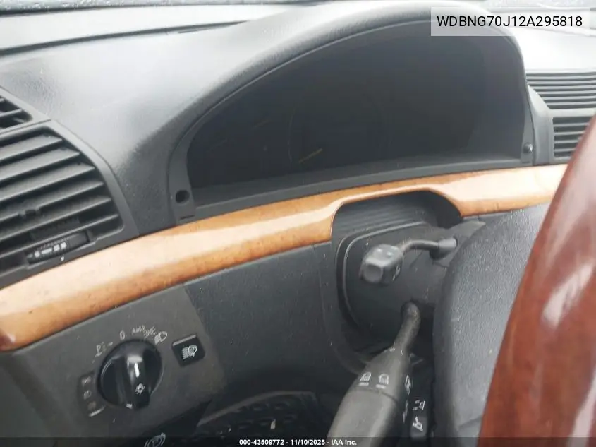WDBNG70J12A295818 2002 Mercedes-Benz S 430