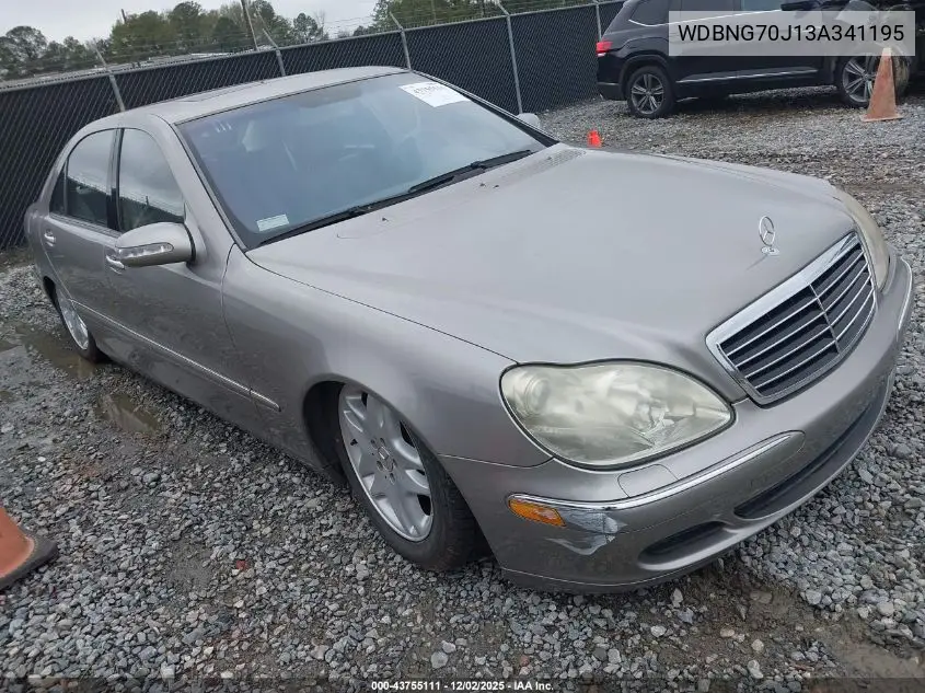 WDBNG70J13A341195 2003 Mercedes-Benz S 430
