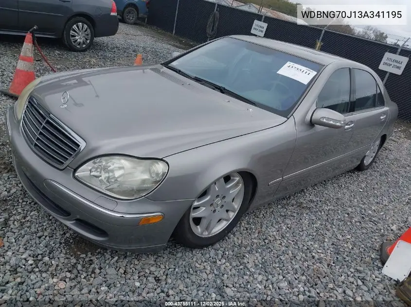 WDBNG70J13A341195 2003 Mercedes-Benz S 430