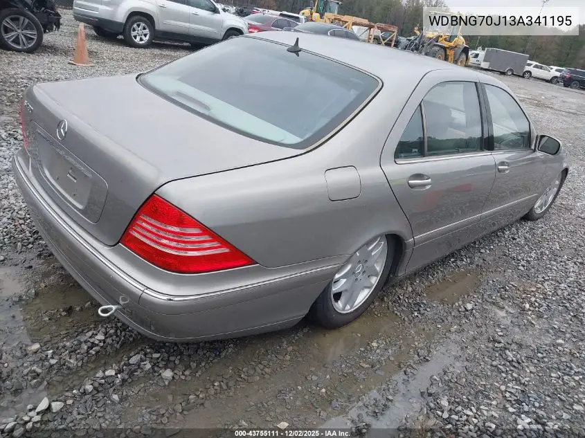 WDBNG70J13A341195 2003 Mercedes-Benz S 430