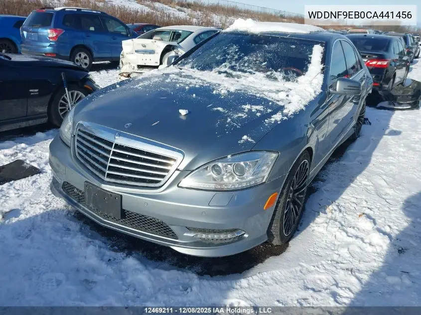 WDDNF9EB0CA441456 2012 Mercedes-Benz S 550 4Matic