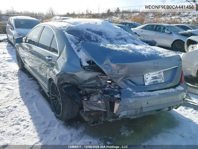 WDDNF9EB0CA441456 2012 Mercedes-Benz S 550 4Matic