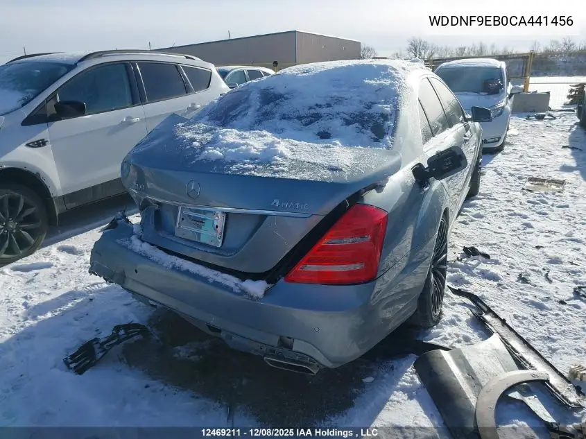 WDDNF9EB0CA441456 2012 Mercedes-Benz S 550 4Matic