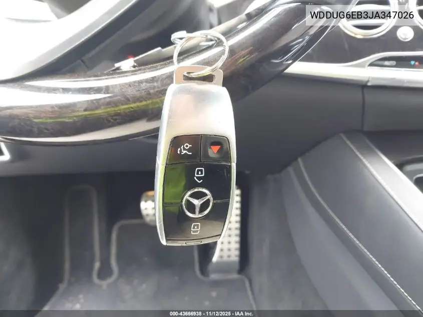 WDDUG6EB3JA347026 2018 Mercedes-Benz S 450 4Matic