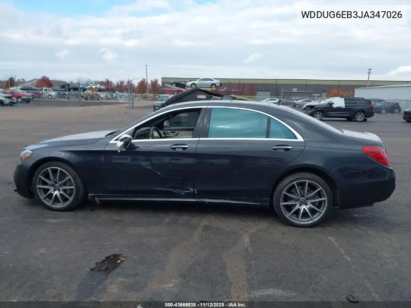 WDDUG6EB3JA347026 2018 Mercedes-Benz S 450 4Matic