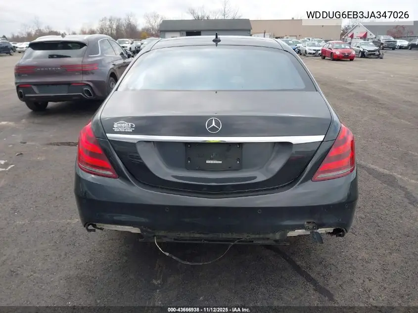 WDDUG6EB3JA347026 2018 Mercedes-Benz S 450 4Matic