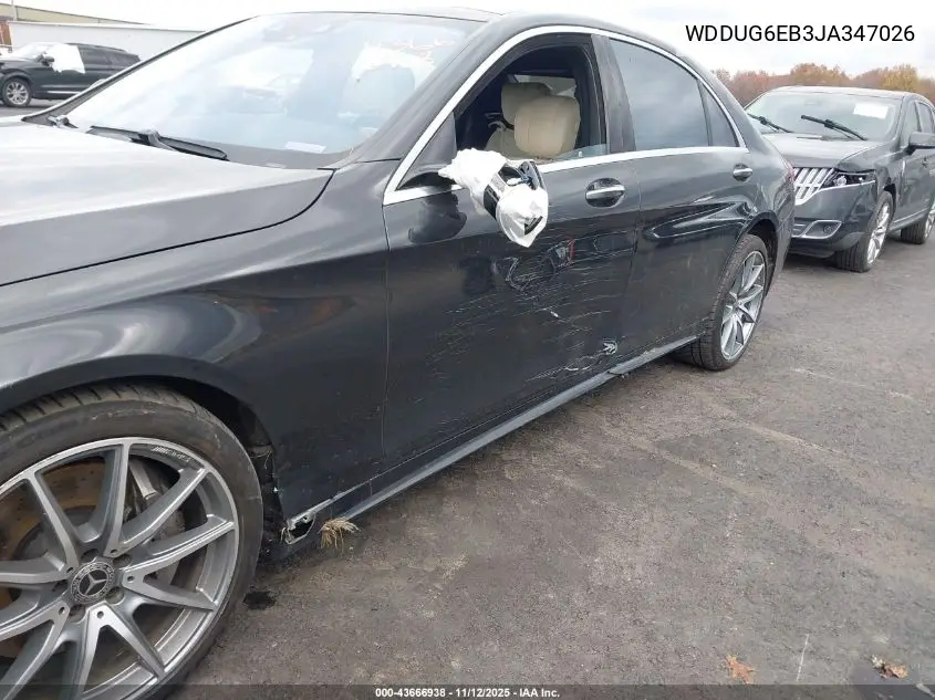 WDDUG6EB3JA347026 2018 Mercedes-Benz S 450 4Matic