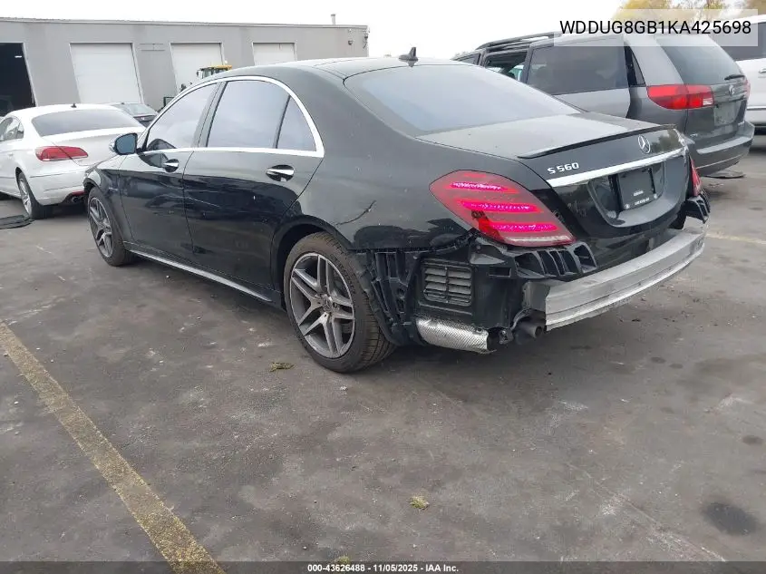 WDDUG8GB1KA425698 2019 Mercedes-Benz S 560 4Matic