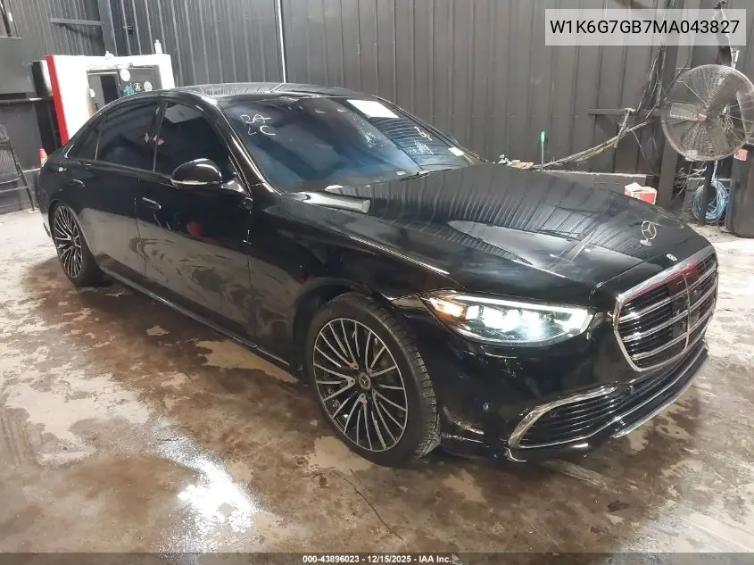 W1K6G7GB7MA043827 2021 Mercedes-Benz S 580 4Matic