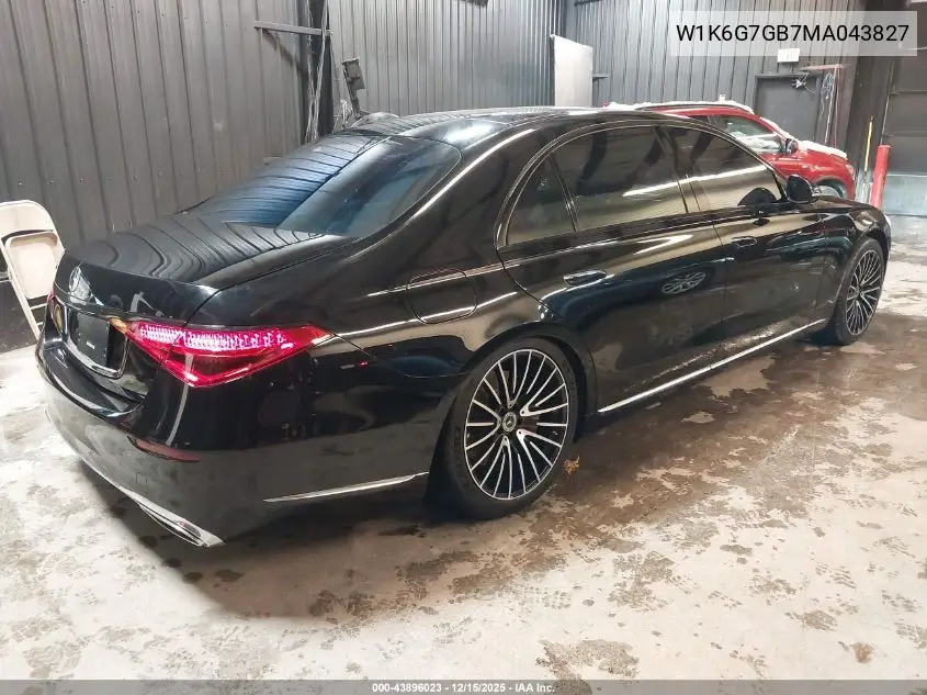 W1K6G7GB7MA043827 2021 Mercedes-Benz S 580 4Matic