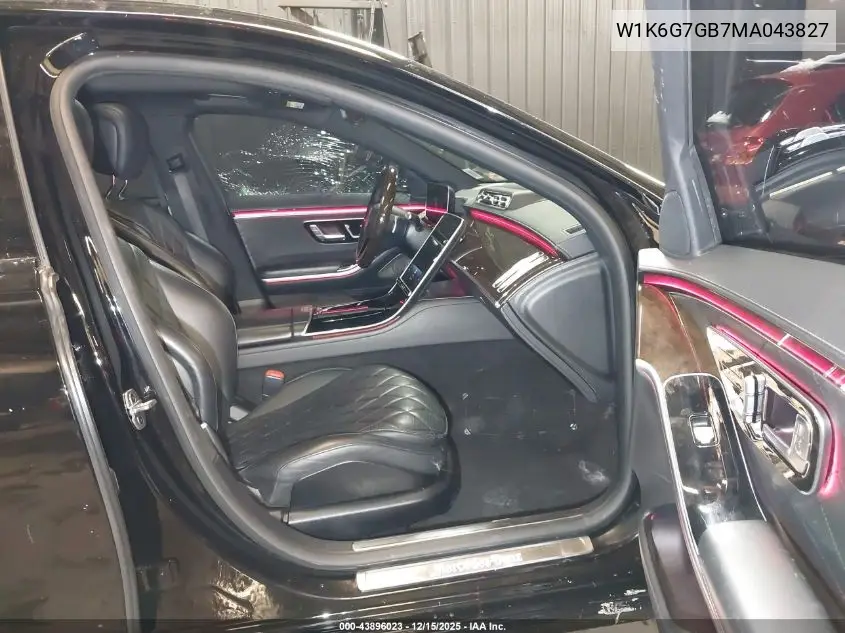 W1K6G7GB7MA043827 2021 Mercedes-Benz S 580 4Matic