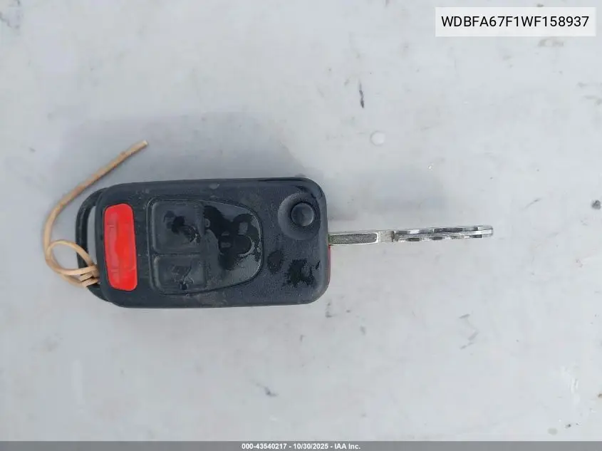 WDBFA67F1WF158937 1998 Mercedes-Benz Sl 500