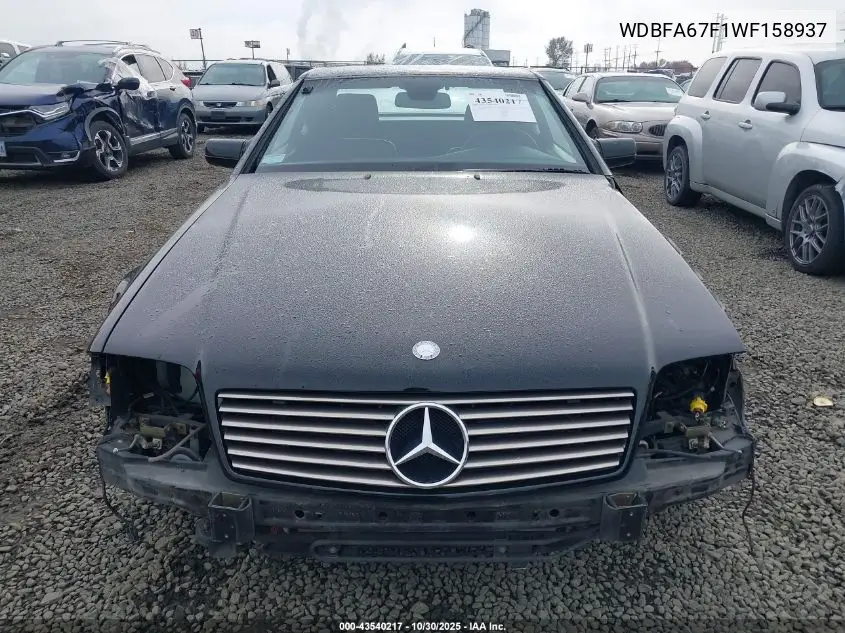 WDBFA67F1WF158937 1998 Mercedes-Benz Sl 500