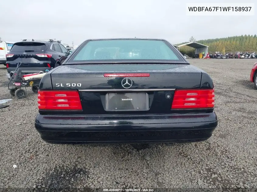 WDBFA67F1WF158937 1998 Mercedes-Benz Sl 500